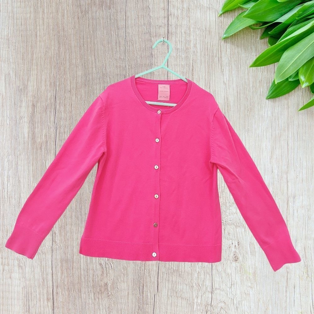 Zara Knitwear Girls Sweater Size 9 Pink Button up Long Sleeve